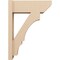 Ekena Millwork 8-in W x 22-in D x 30-in H Balboa Slat Rough Cedar Woodgrain TimberThane Outlooker, Primed Tan OUTUR080X22X30BOA24RCPR - alternate 6